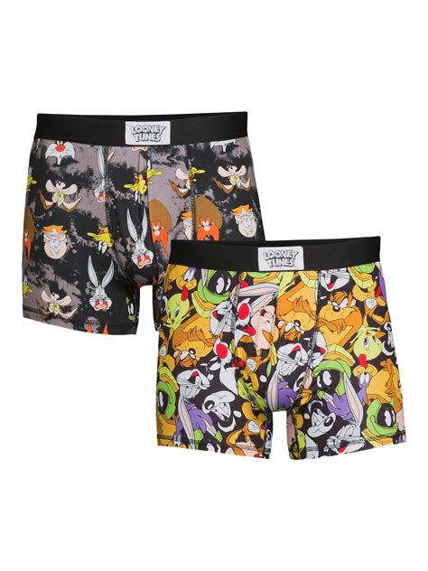 looney tunes men s and big men s character boxer briefs 2 pack