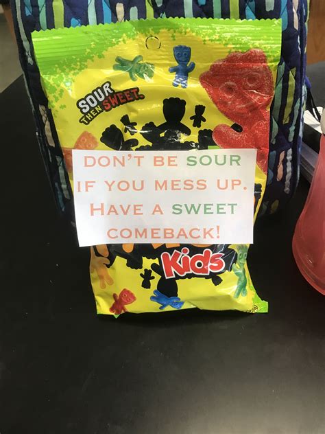 The motivational quotes are also called as 'inspirational' quotes or 'cheer' quotes. Sour patch kids Good luck Cheerleaders | Cheer team gifts