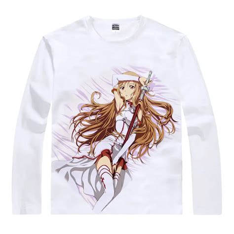 Sword Art Online Sao T Shirt Sinon Shirt Cute Womens Long Sleeves T