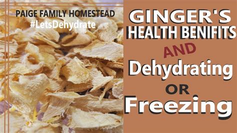 How To Dehydrate Fresh Ginger Root To Last Longer Health Benefits Of Ginger YouTube