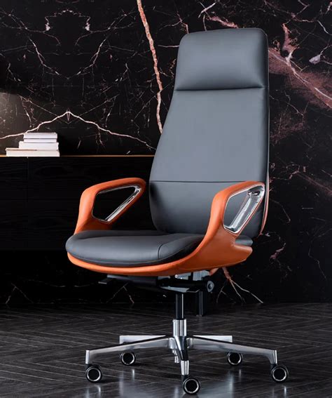 Leather Boss Office Chair Modern Computer Chair Business Light Luxury