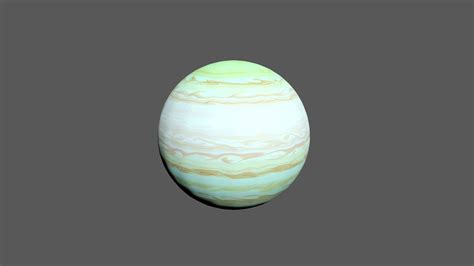 3d Model Fictional Gas Planets Vr Ar Low Poly Cgtrader
