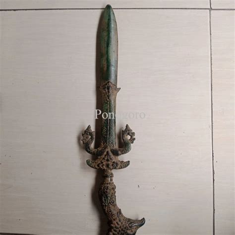 Jual Pedang Maja Pahit Naga Kembar Gagang Kepala Garuda Antik Unik