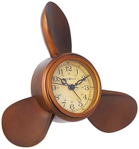 Howard Miller Propeller Alarm Table Clock 645 525 Antique Brass