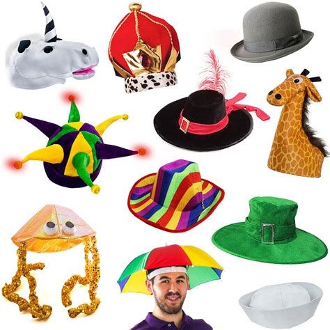 Buy Funny Party Hats 6 Assorted Dress Up Costume And Party Hats Online At