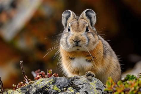 Premium Photo A Pika A Small Mammal With Round Ears And A Fluffy Tail