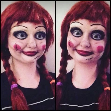 Annabelle Doll Makeup The Conjuring Annabelle Halloween Doll Makeup