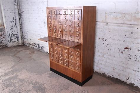 Midcentury 72 Drawer Library Card Catalog At 1stdibs