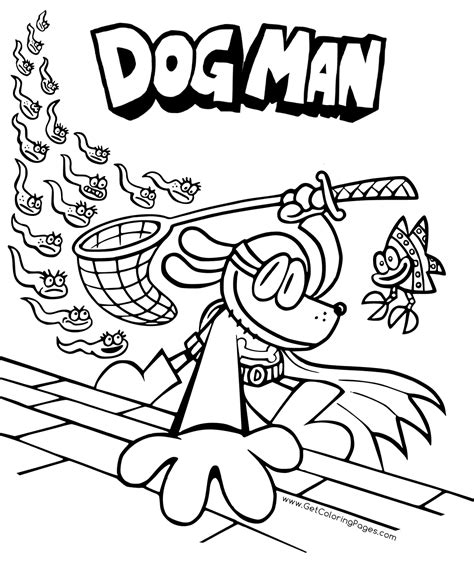 Download Free Printable Dogman Coloring Pages - Easy Coloring Page ...