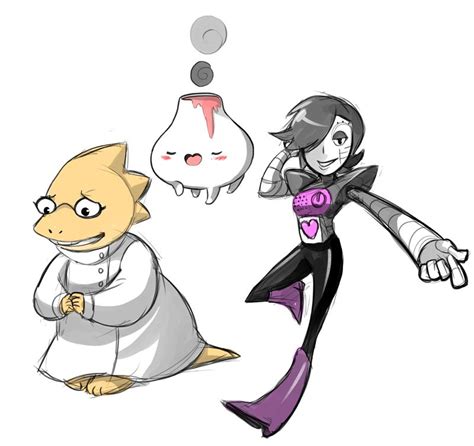 Inhabitants Of Hotland Alphys Vulkin Mettaton Ex Undertale