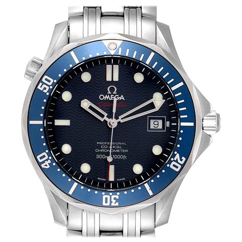 Omega Seamaster Bond 300m Co Axial Steel Mens Watch 22208000 Card