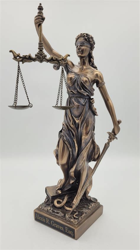 Estatua De La Justicia De La Dama Ciega Estatua Griega Etsy España