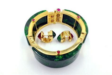 Handmade Modular Jewelry Island Jewelry Cuff Bangles Jade Bangle