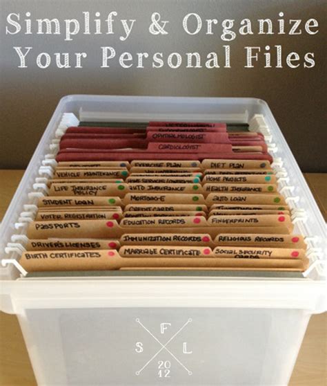 This project will help you with the initial setup of your home filing system. Pin on Creative/Thoughtful