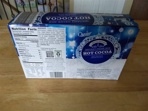Choceur Limited Edition Hot Cocoa Instant Drink Mix Aldi Reviewer