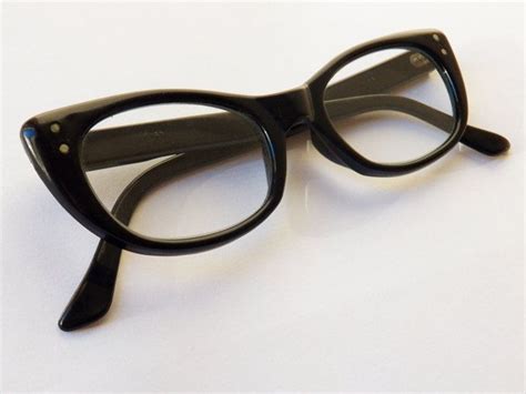 Vintage 1950s Black Cateye Glasses Etsy Cat Eye Glasses Glasses Vintage 1950s