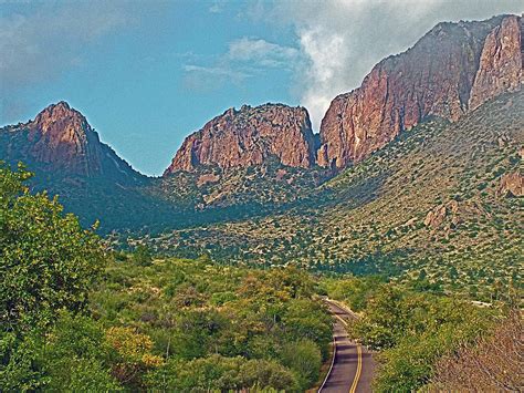 Chisos Mountain Basin In Big Bend National Park Texas Photograph By