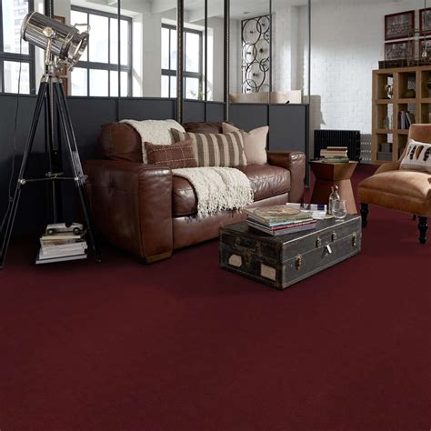 Emphatic 30 50178 Vivid Burgundy Carpet And Carpeting Berber Texture