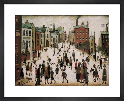 A Village Square Art Print By Ls Lowry King And Mcgaw