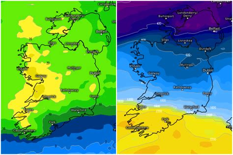 Irish Weather Forecast Met Eireann Issue 20 County Rain Alert As Experts Warn Of Heavy