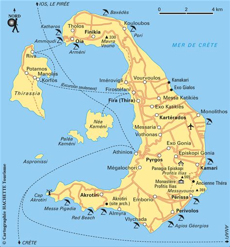 Carte Santorin Plan Santorin Greek Islands Map Greek Islands