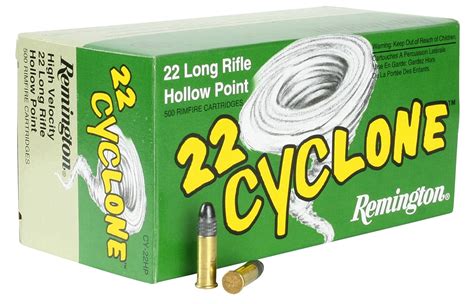 1000 Rounds Remington Cy22hp Cyclone 22 Lr 36 Gr Hollow Point Hp New