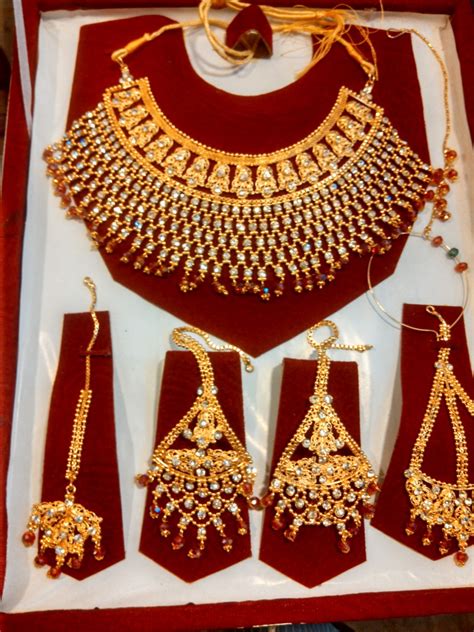 Indian Gold Plated Bridal Jewellery Price In Pakistan M006455 Check