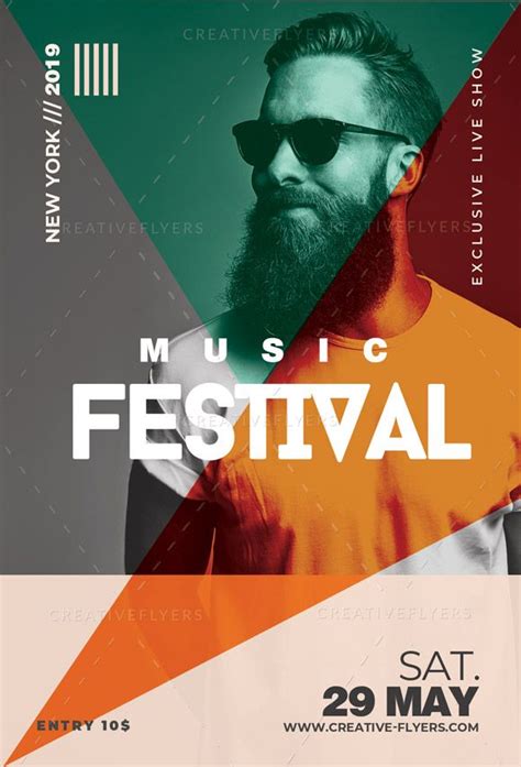 Festival Music Poster Editable In Photoshop Creative Flyers Design