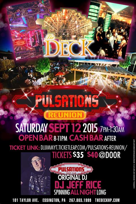 Pulsations Reunion Tickets In Essington Pa United States