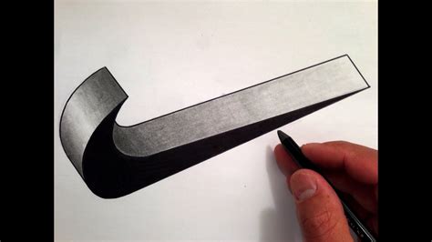 How To Draw The Nike Swoosh In 3d Youtube