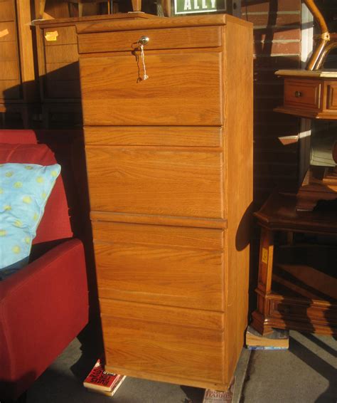 Uhuru Furniture And Collectibles Sold Locking Wooden File Cabinet 90