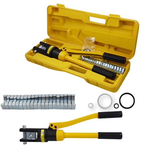 16 Ton Hydraulic Wire Crimper Battery Cable Lug Terminal Crimping Tool