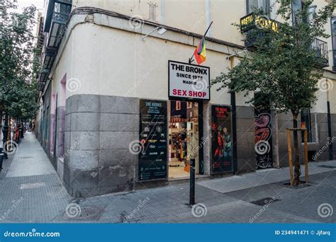 Sex Shop Storefront In Chueca Quarter In Madrid Editorial Photo Image