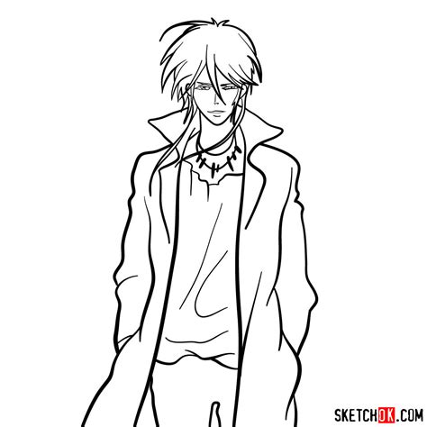 How To Draw Shogo Makishima Psycho Pass Sketchok Easy Drawing Guides