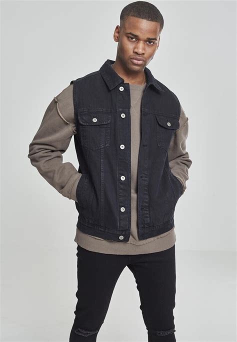 Urban Classics Denim Vest Tb514 00012 0046 Black Dark Ab 2999