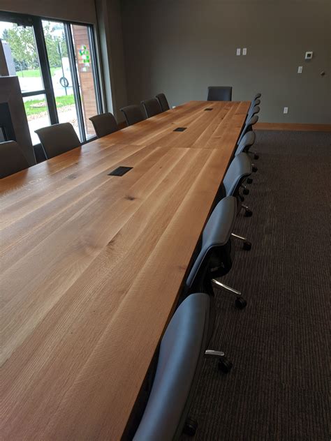 Hand Crafted Quarter Sawn White Oak Conference Table By Redwell
