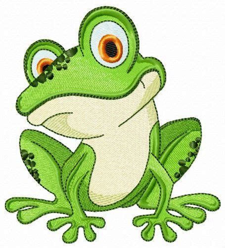 Friendly Frog Embroidery Design Machine Embroidery Designs Animal