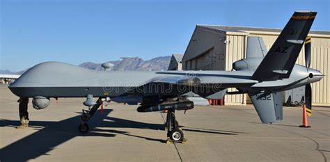Air Force Mq 9 Reaper Drone Editorial Photography Image Of Missile