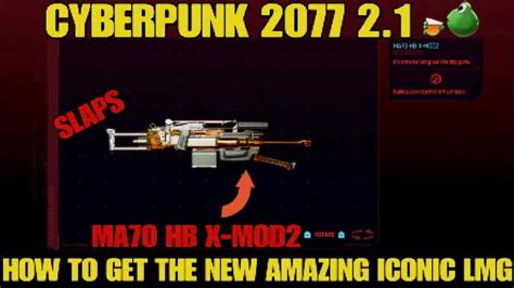 Cyberpunk 2077 21how To Get The New Amazing Iconic Lmg 💪 Youtube