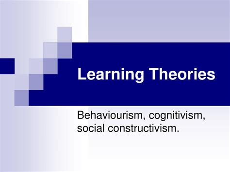 Ppt Learning Theories Powerpoint Presentation Free Download Id212671