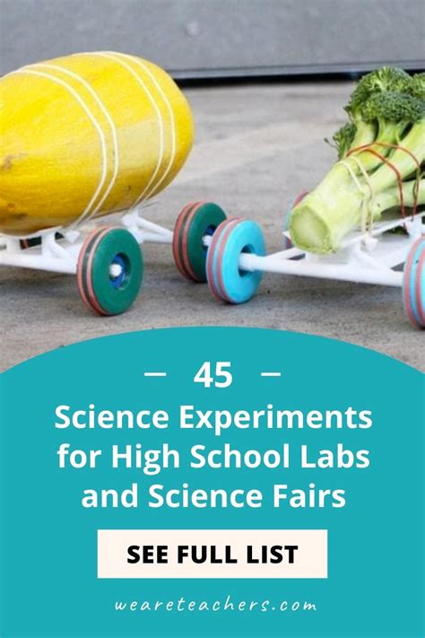 40 Best Science Experiments For High School Labs And Science Fairs Artofit