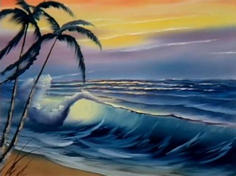 Bob Ross Tropical Beach Bob Ross Paintings Bob Ross Art The Joy Of