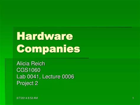Ppt Hardware Companies Powerpoint Presentation Free Download Id37293