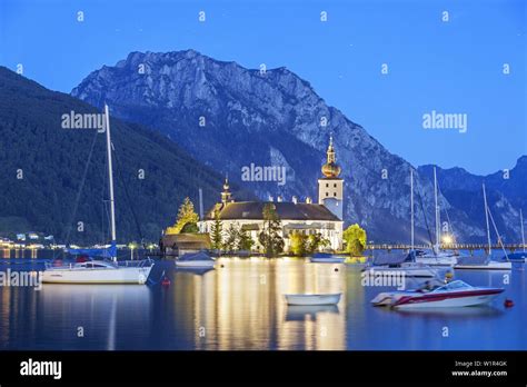 Castle Ort In Lake Traunsee In Gmunden Salzkammergut Upper Austria