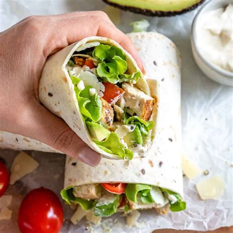The Best Healthy Chicken Caesar Wrap Healthy Fitness Meals