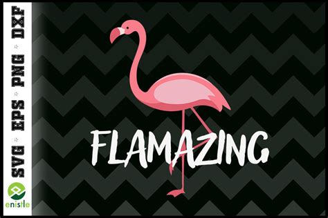 Flamazing Pink Flamingo Novelty Flamingo By Enistle Thehungryjpeg