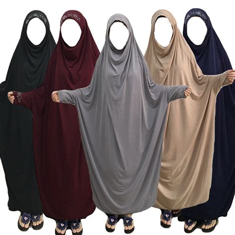details about jilbab khimar abaya prayer dress overhead kaftan women