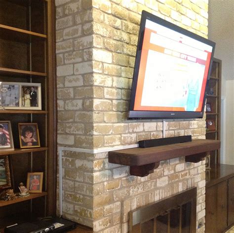 How To Hide Tv Wires Over Brick Fireplaces Answering101