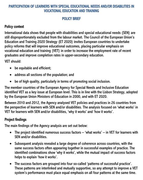 Policy Brief Format Template