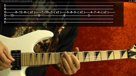 20 Amazing Heavy Metal Riffs 2 Of 3 Guitar Lesson Youtube